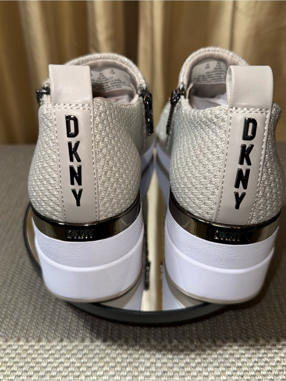 DKNY Wedge Tennis Shoes Size 10 - Picture 6 of 10